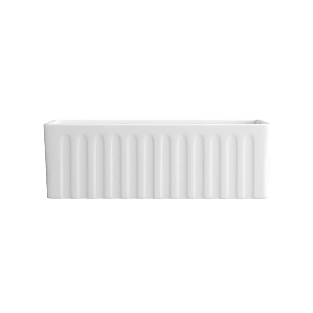 Belford 76 Fluted Farmhouse Kitchen Sink Single Bowl - Sinks