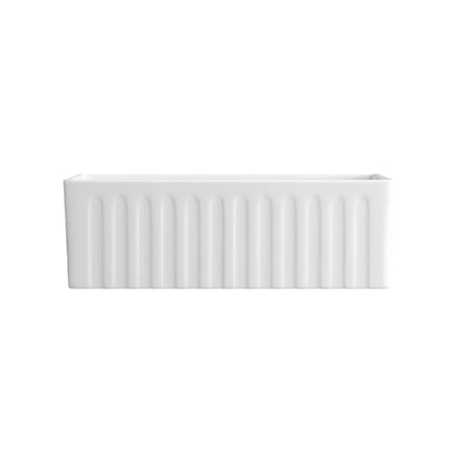 Belford 76 Fluted Farmhouse Kitchen Sink Single Bowl - Sinks