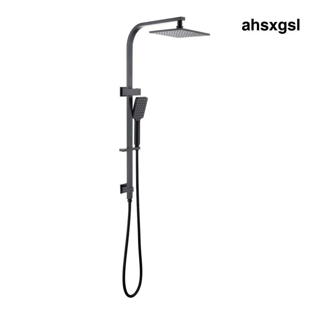 Clearance - VIVA Square Twin Shower Top Inlet Matte Black - 4 Star Water Efficiency - Showers