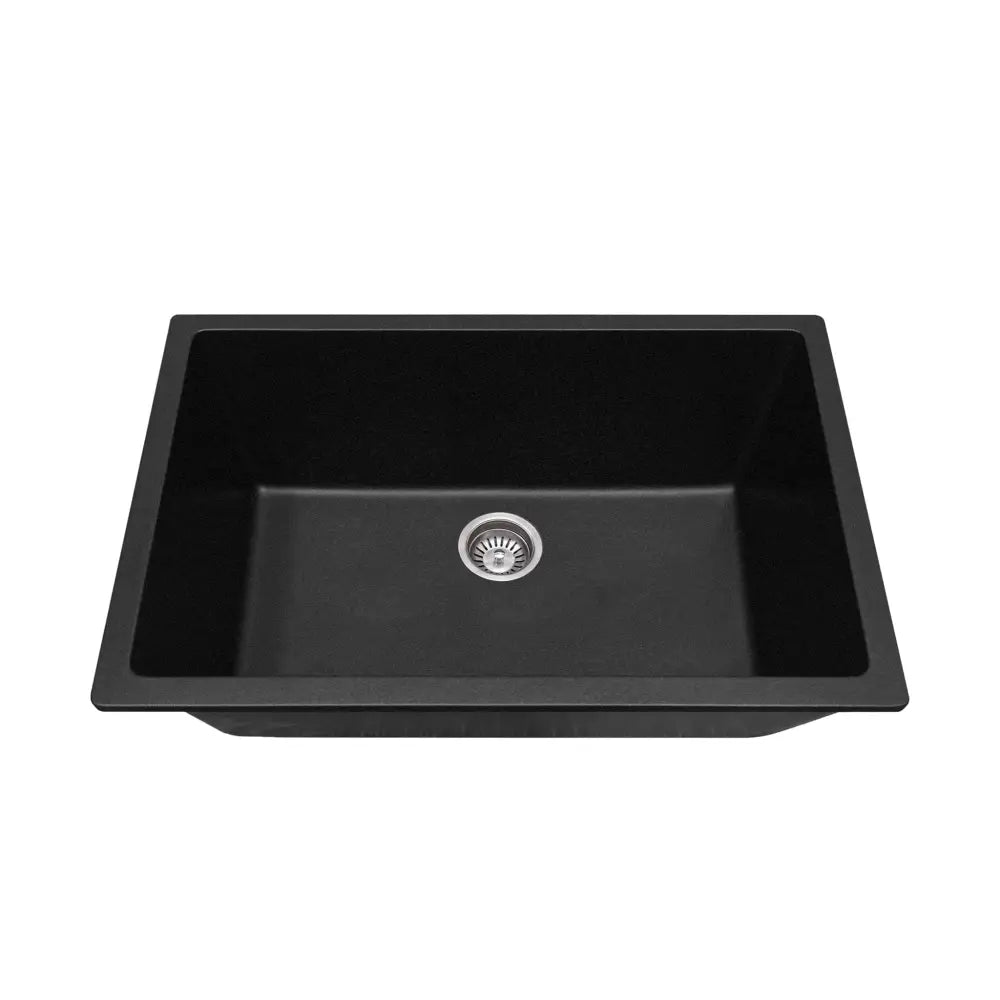 CLIO Jet Black Granite 750x450 Large Kitchen & Laundry Sink - Sinks