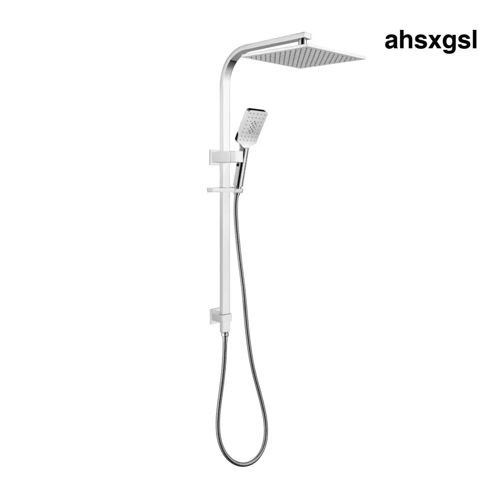 VIVA 250mm Twin Rain Shower Rail Set Chrome - Showers