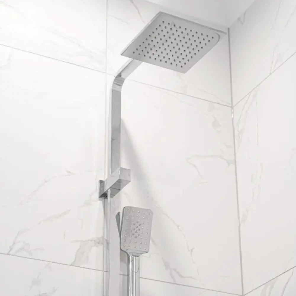 VIVA 250mm Twin Rain Shower Rail Set Chrome - Showers