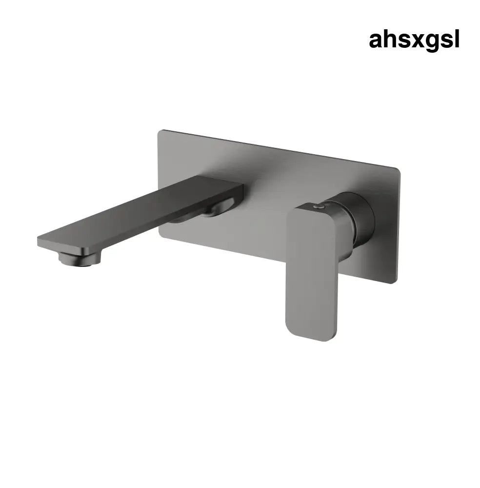 VIVA Wall Mount Bath Basin Mixer Spout Gunmetal - Tapware